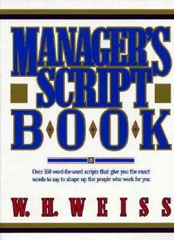 Hardcover Manager's Script Book