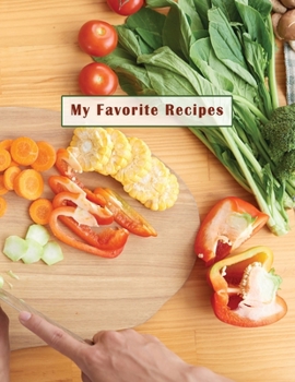 Paperback Low Vision Recipe Book: My Favorite Recipes: Personal Cookbook with Large Print and Bold Lines on White Paper for Visually Impaired Book