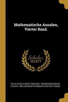 Paperback Mathematische Annalen, Vierter Band. [German] Book