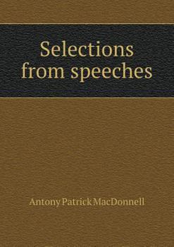 Paperback Selections from speeches Book