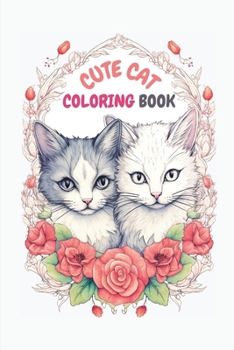 Paperback Cute Cat Coloring Book