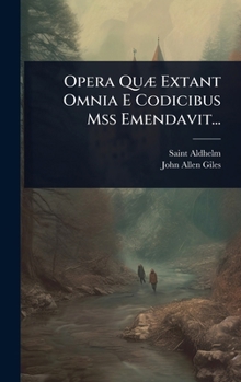 Hardcover Opera QuÃ] Extant Omnia E Codicibus Mss Emendavit... [Latin] Book