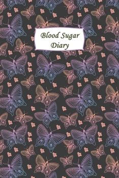 Paperback Blood Sugar Diary: Your Glucose Monitoring Log - Record 2 years blood sugar levels (before & after) Professional Diabetic Sugar Logbook Book