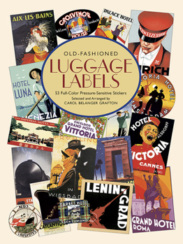 Paperback Old-Fashioned Luggage Labels Book