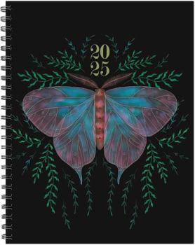 Spiral-bound Mystic Butterfly 2025 8.5 X 11 Softcover Weekly Planner Book