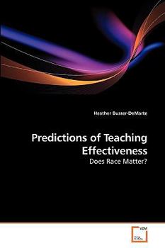 Paperback Predictions of Teaching Effectiveness Book