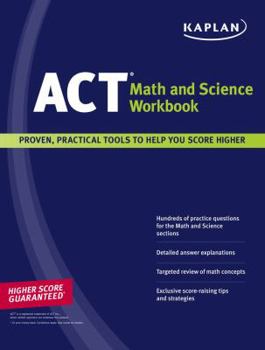 Paperback Kaplan ACT Math and Science Workbook Book