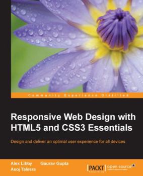 Paperback Responsive Web Design with HTML5 and CSS3 Essentials Book