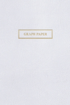 Paperback Graph Paper: Executive Style Composition Notebook - White Leather Style, Softcover - 6 x 9 - 100 pages (Office Essentials) Book