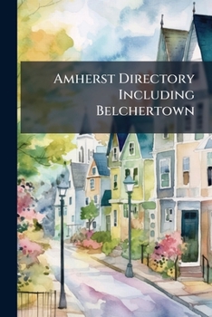 Paperback Amherst Directory Including Belchertown Book