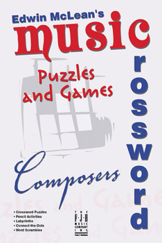 Paperback Music Crossword Puzzles and Games - Composers Book