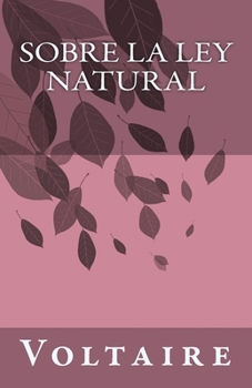 Paperback Sobre la ley natural [Spanish] Book