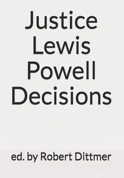 Paperback Justice Lewis Powell Decisions Book