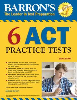 Paperback 6 ACT Practice Tests Book