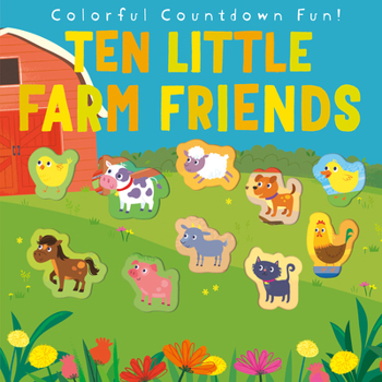 Paperback Ten Little Farm Friends Book