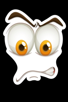 Smiley Emoticon: Notizbuch DIN A5 Blanko 120 Seiten Gesicht Lustige Mimik Comic Smilie Emotion Ei Spiegelei Blick Laune Ausdruck Geschenkidee & ... Planer Tagebuch Notizheft Notizblock