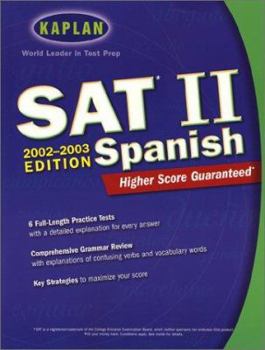Paperback Kaplan SAT II: Spanish Book