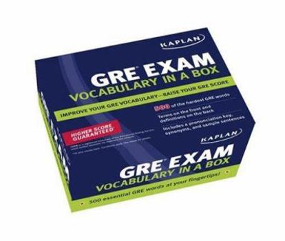 Cards Kaplan GRE Vocabulary Exam in a Box Book
