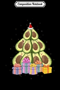 Composition Notebook: Avocado Christmas Tree - Avocado Lover  Journal/Notebook Blank Lined Ruled 6x9 100 Pages
