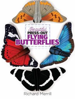 Paperback Beautiful Press-Out Flying Butterflies Book