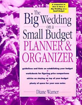 Paperback The Big Wedding on a Small Budget Planner & Organizer Book