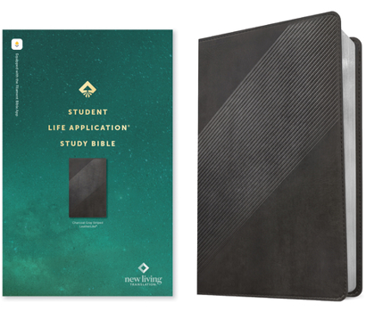 Imitation Leather NLT Student Life Application Study Bible, Filament Enabled (Leatherlike, Charcoal Gray Striped, Red Letter) Book