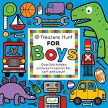Board book Treasure Hunt for Boys: Over 500 Hidden Pictures to Search For, Sort and Count! Book