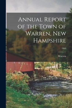 Paperback Annual Report of the Town of Warren, New Hampshire; 1960 Book