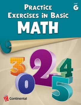 Paperback Practice Exercises in Basic Math: Level G (Grade 7) Book