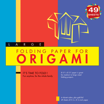 Loose Leaf Folding Paper for Origami - Large 8 1/4 - 49 Sheets: Tuttle Origami Paper: High-Quality Large Origami Sheets: Instructions for 6 Projects Included Book