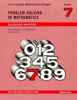 Paperback Lane County Mathematics Project: Problem Solving in Mathematics Grade 7, 01410 Book