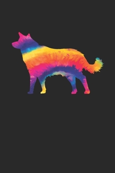 Tie Dye Wolf Notebook - Wolves Gift - Vintage Wolf Lover Journal - Tie Dye Diary for Wolf Lovers Zookeepers Endangered Animal Activists: Medium ... Diary, 110 page, Lined, 6x9 (15.2 x 22.9 cm)