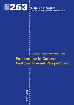 Hardcover Punctuation in Context - Past and Present Perspectives Book