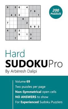 Paperback Hard Sudoku Pro: Book for Experienced Puzzlers (200 puzzles) Vol. 69 Book
