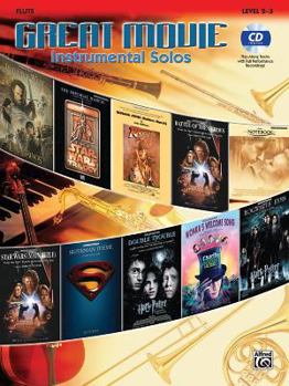 Paperback Great Movie Instrumental Solos: Flute, Book & CD Book