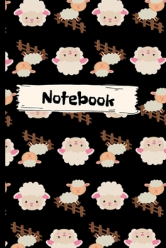 Paperback Notebook: Jumping Lamb.Cute wee Lamb Notebook/Journal.A perfect gift for anyone. Book