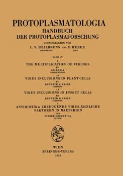 Paperback The Multiplication of Viruses / Virus Inclusions in Plant Cells / Virus Inclusions in Insect Cells / Antibiotika Erzeugende Virus-Ähnliche Faktoren in Book