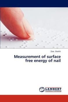 Paperback Measurement of surface free energy of nail Book