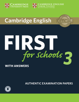 Paperback Cambridge English First for Schools 3 Student's Book with Answers with Audio Book