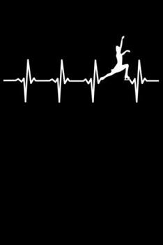 Eiskunstläufer Notizbuch: A5 Kariert 108 Seiten - Eiskunstlaufen Herzschlag Heartbeat Notizheft - Geschenk für Eiskunstläuferinnen (German Edition)