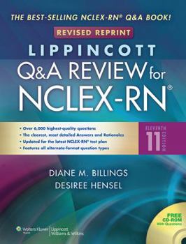 Paperback Lippincott's Q&A Review for NCLEX-RN Book