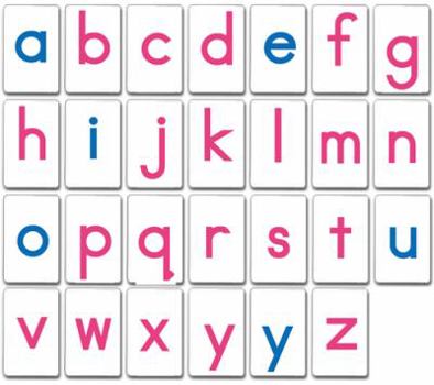 Cards Montessori Movable Alphabet: Print Book