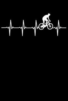 Mountainbiker Notizbuch: A5 Kariert 108 Seiten - MTB Mountainbike Herzschlag Heartbeat Notizheft - Geschenk für Mountainbiker (German Edition)