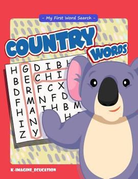 Paperback My First Word Search - Country Words: Word Search Puzzle for Kids Ages 4 -6 Years Book