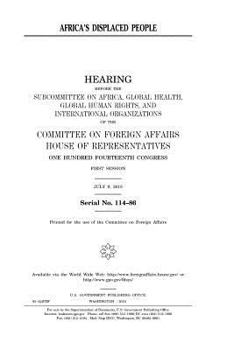 Paperback Africa's displaced people Book