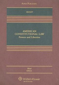 Hardcover American Constitutional Law: Powers and Liberties Book