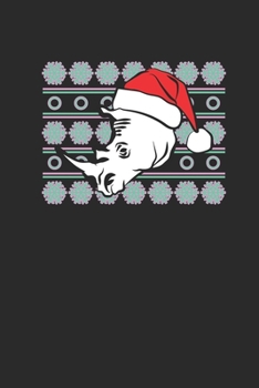 Ugly Christmas Rhino: Dotted Bullet Notebook (6" x 9" - 120 pages) ~ Christmas Themed Notebook for Daily Journal, Diary, and Gift