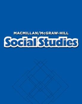 Spiral-bound Macmillan/McGraw-Hill Social Studies, Grades 3-6, National Geographic Intermediate Atlas Book