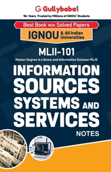 Paperback MLII-101 Information Sources, Systems and Services Book