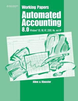 Paperback Working Papers for Automated Accounting 8.0 Book